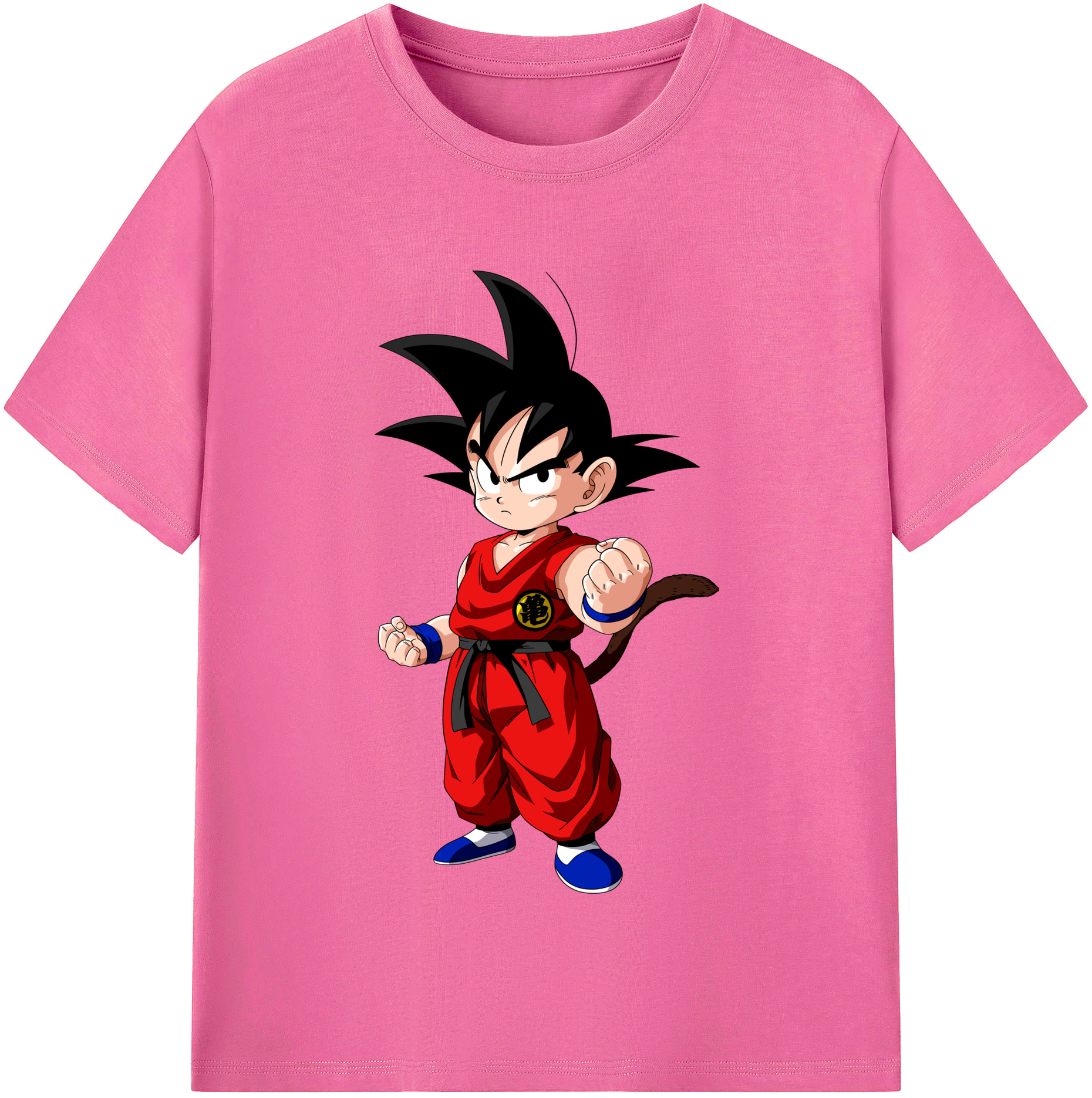 （画像用） ドラゴンボール 孫悟空（そん ごくう）Son Goku カカロット DRAGON BALL Kakarotto レディースカジュアルプリントTシャツ（綿100％）